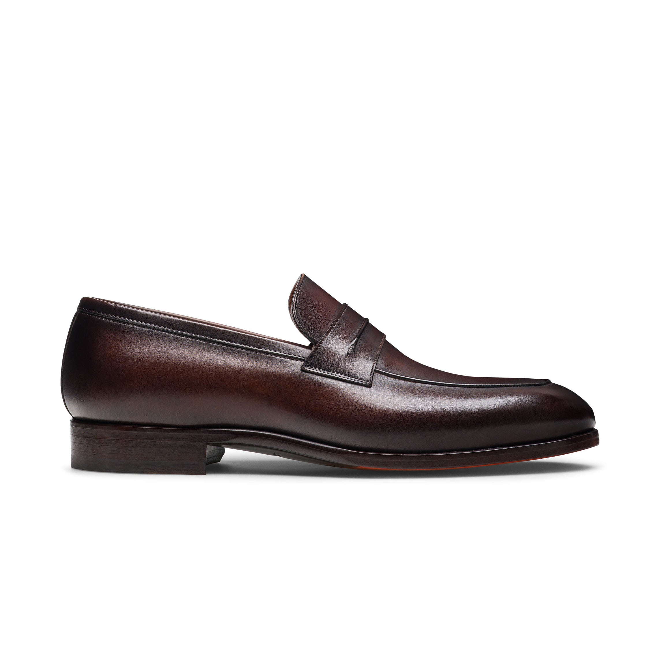 Cognac Brown Leather Marquis Seleccion Penny Loafer Shoes - Magnanni - Boutique Jacques International