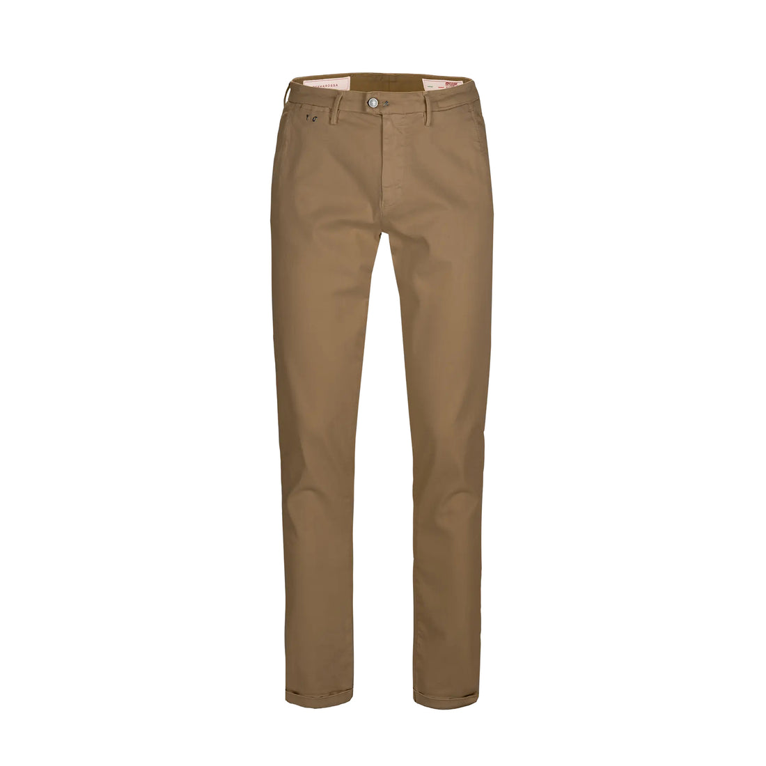 Tobacco Soft Dye Luis Slim Fit Super-Stretch Chino Pants - TRAMAROSSA