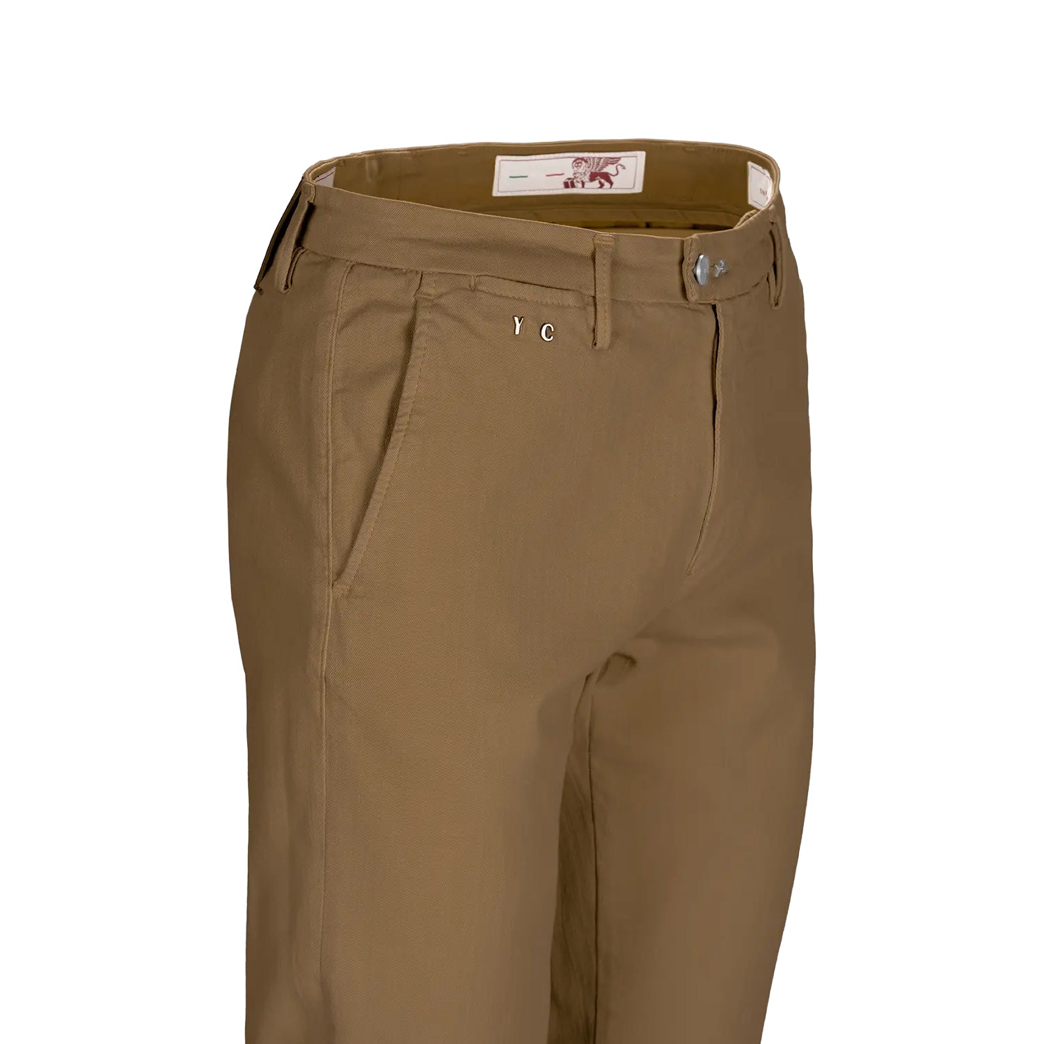 Tobacco Soft Dye Luis Slim Fit Super-Stretch Chino Pants - TRAMAROSSA