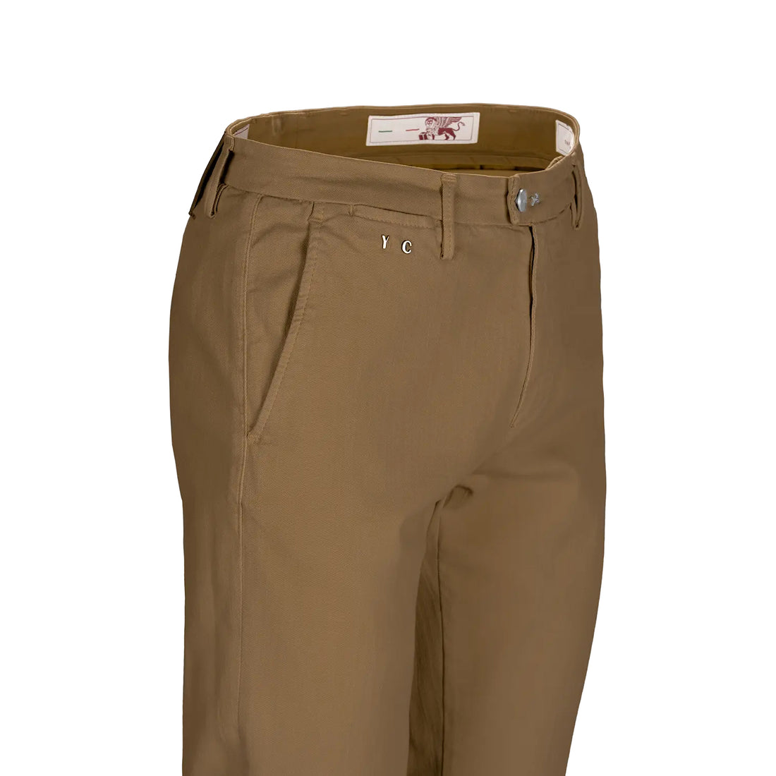 Tobacco Soft Dye Luis Slim Fit Super-Stretch Chino Pants - TRAMAROSSA