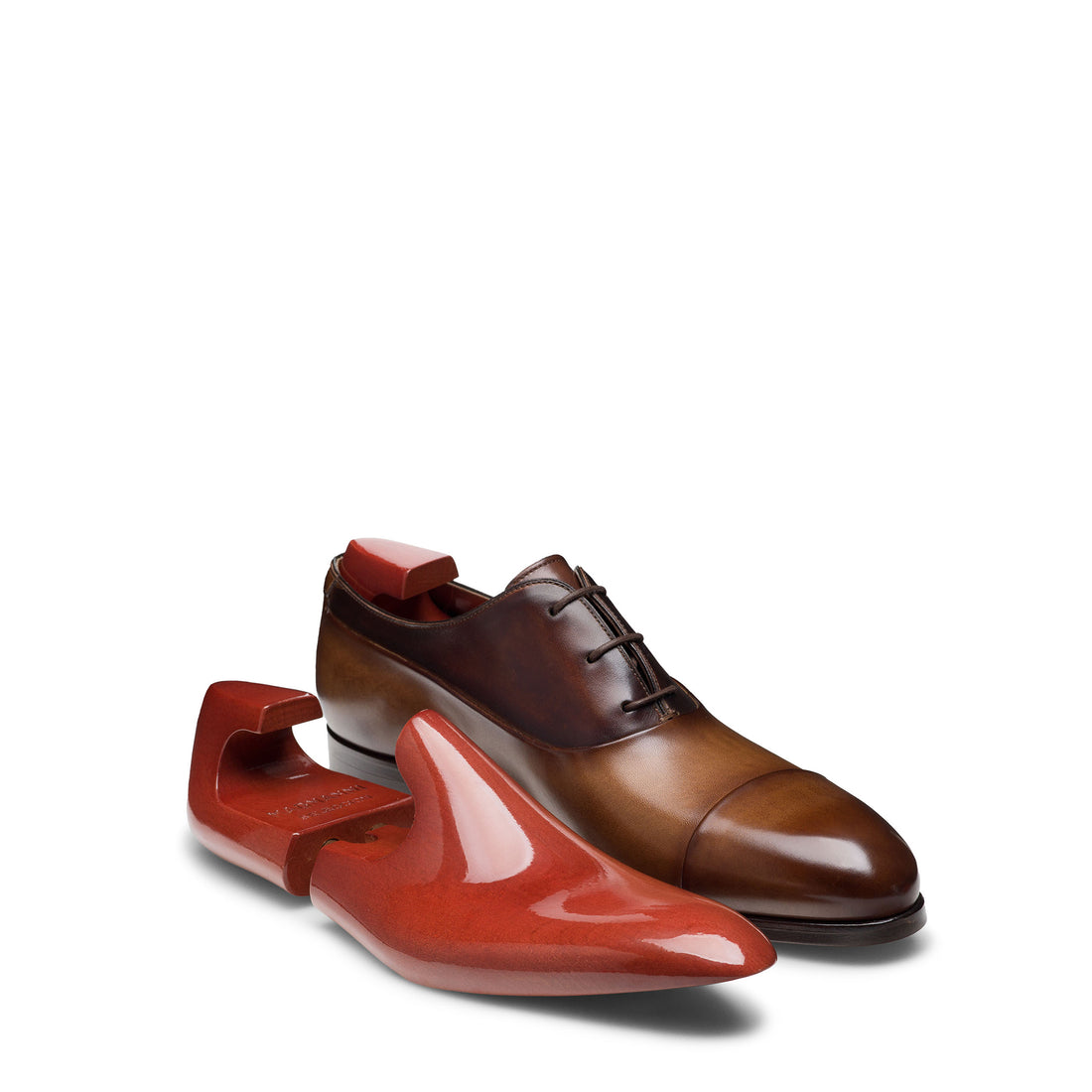 Tabacco Brown Leather Duke Seleccion Cap Toe Oxford Shoes - Magnanni - Boutique Jacques International