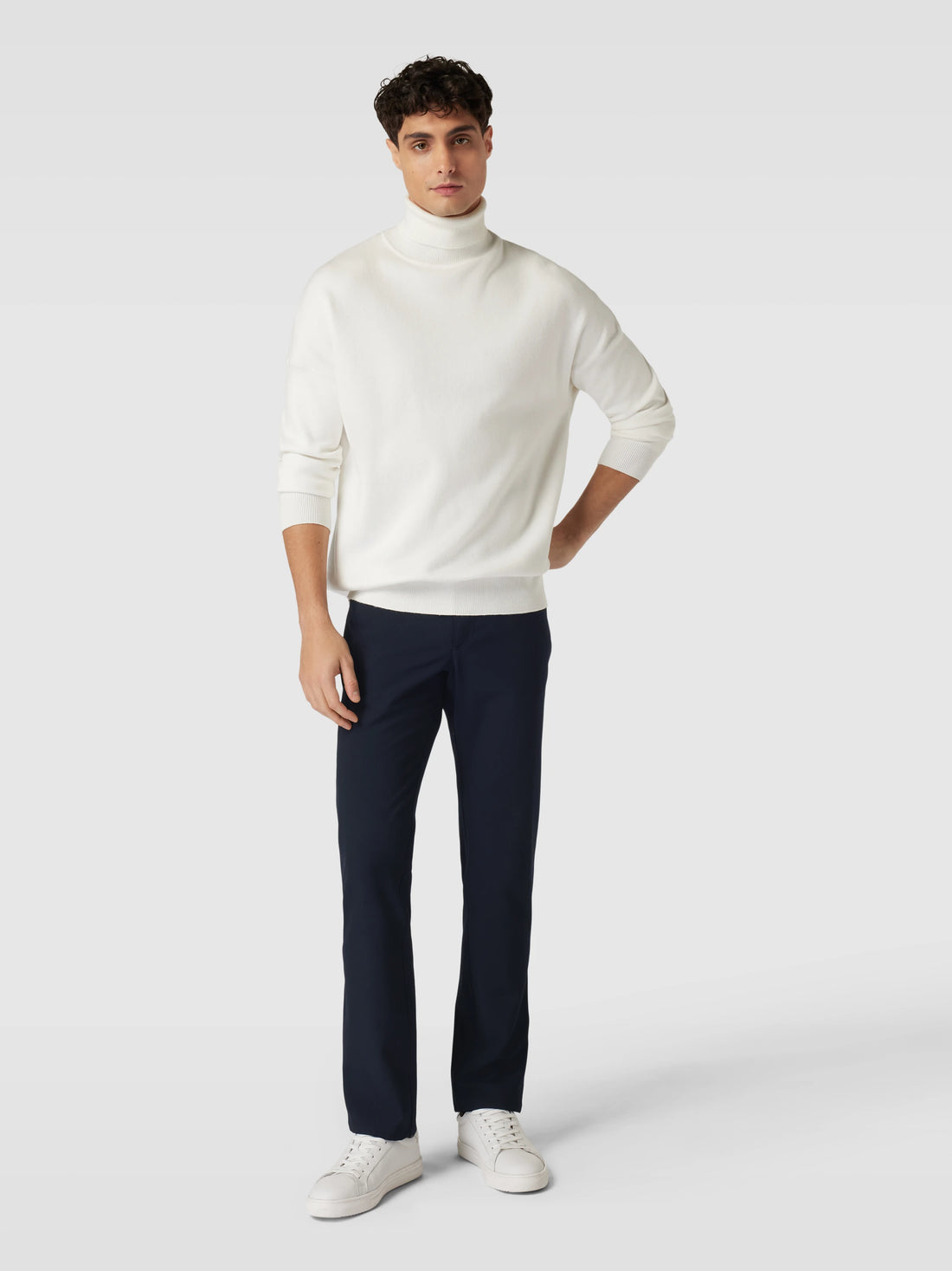 ALBERTO - PIPE Ceramica Navy 5 Pocket Dress Pants - Boutique Jacques International