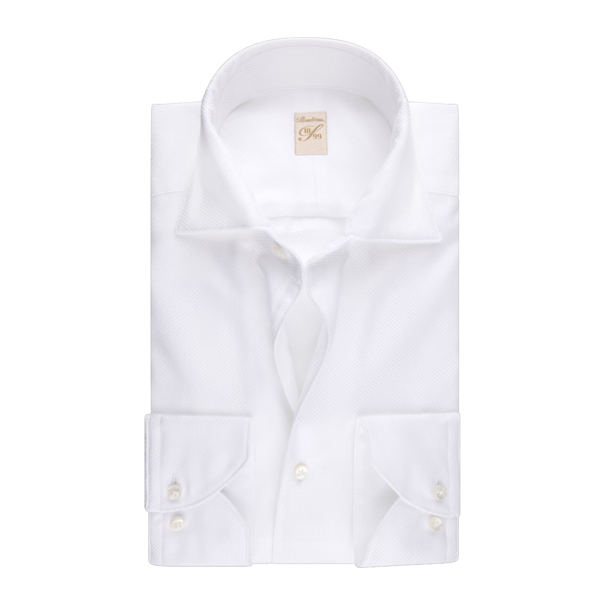 White 1899 Twofold Cotton Shirt - Stenströms