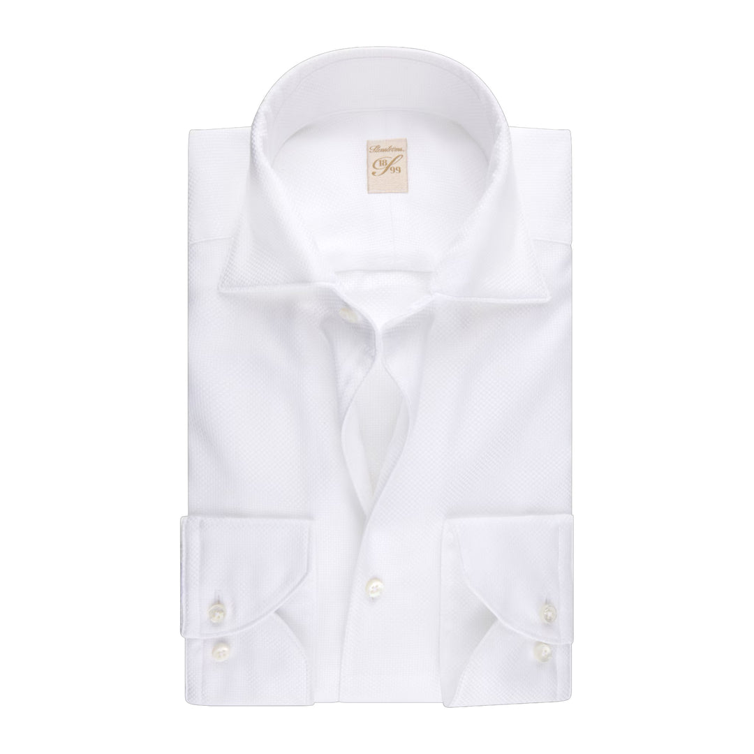 White 1899 Twofold Cotton Shirt - Stenströms