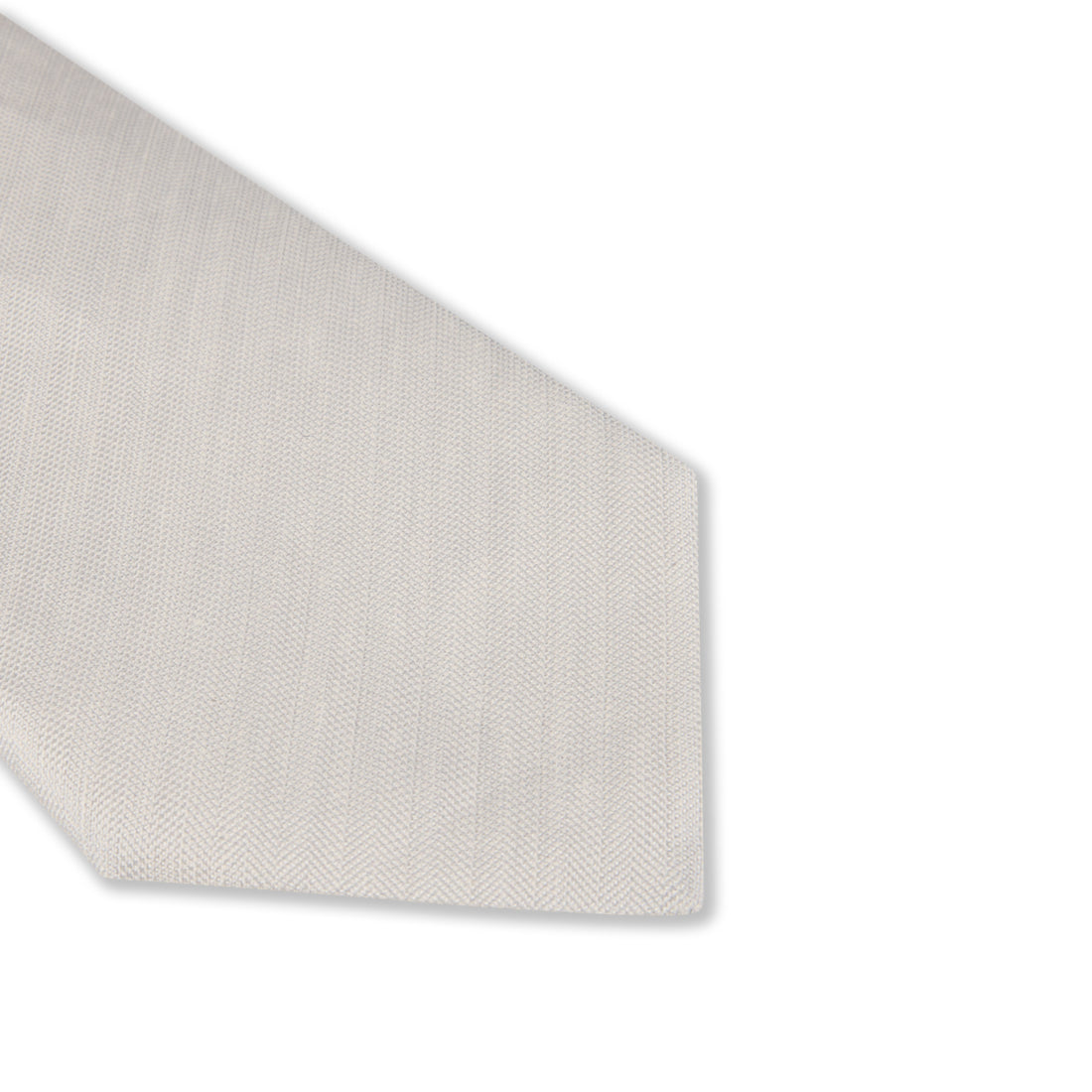 Off-White Woven Silk-Linen Tie - Stenströms - Boutique Jacques International
