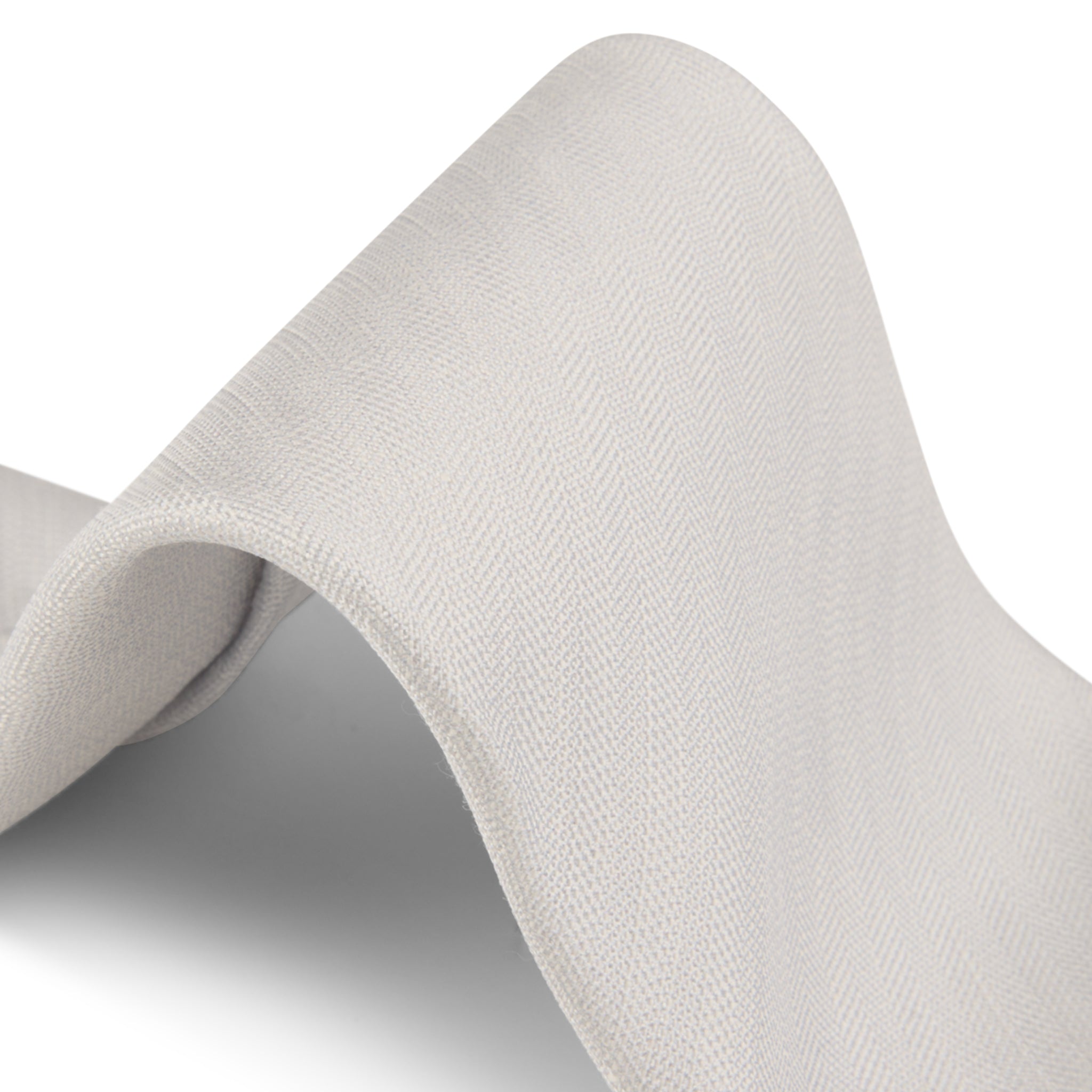 Off-White Woven Silk-Linen Tie - Stenströms - Boutique Jacques International