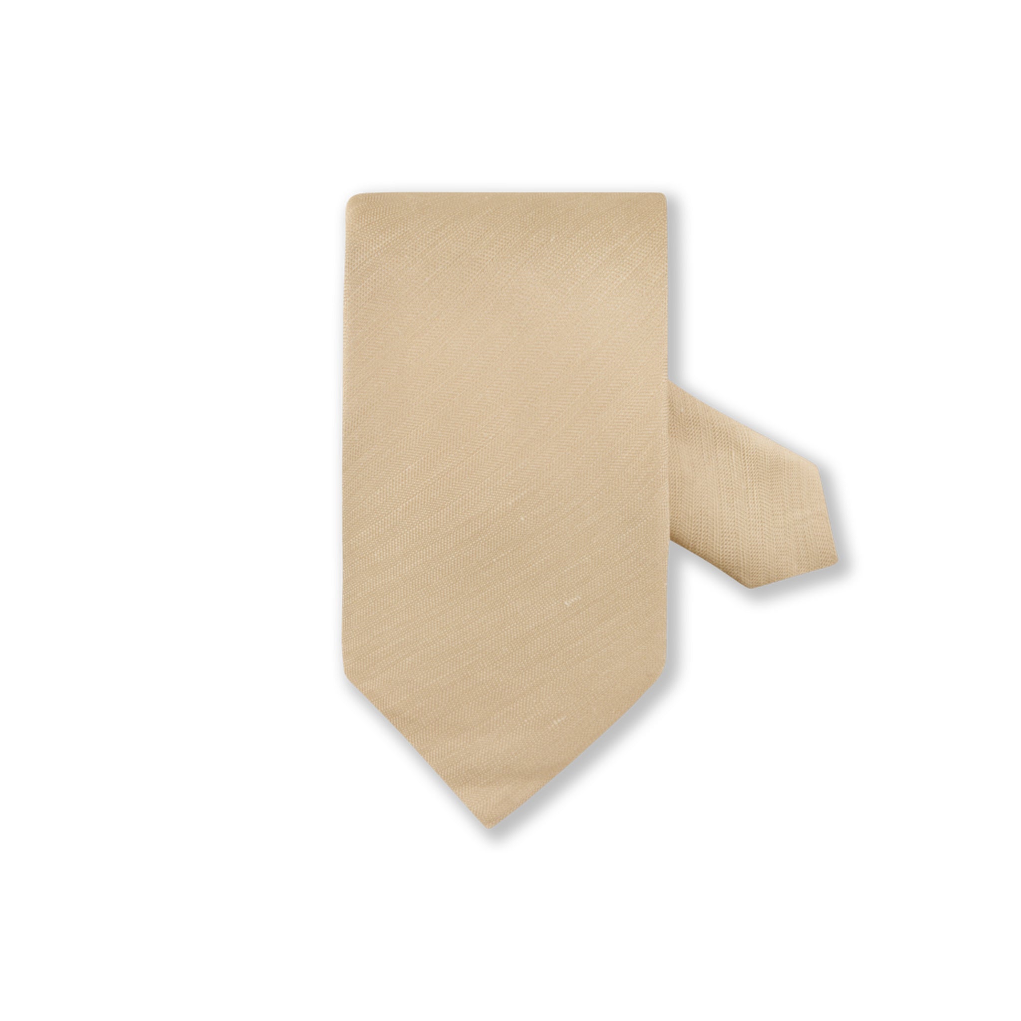 Light Beige Woven Silk-Linen Tie - Stenströms - Boutique Jacques International