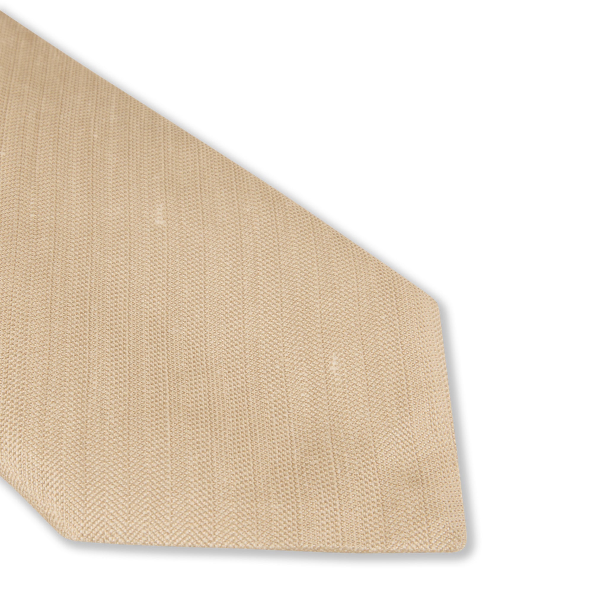 Light Beige Woven Silk-Linen Tie - Stenströms - Boutique Jacques International