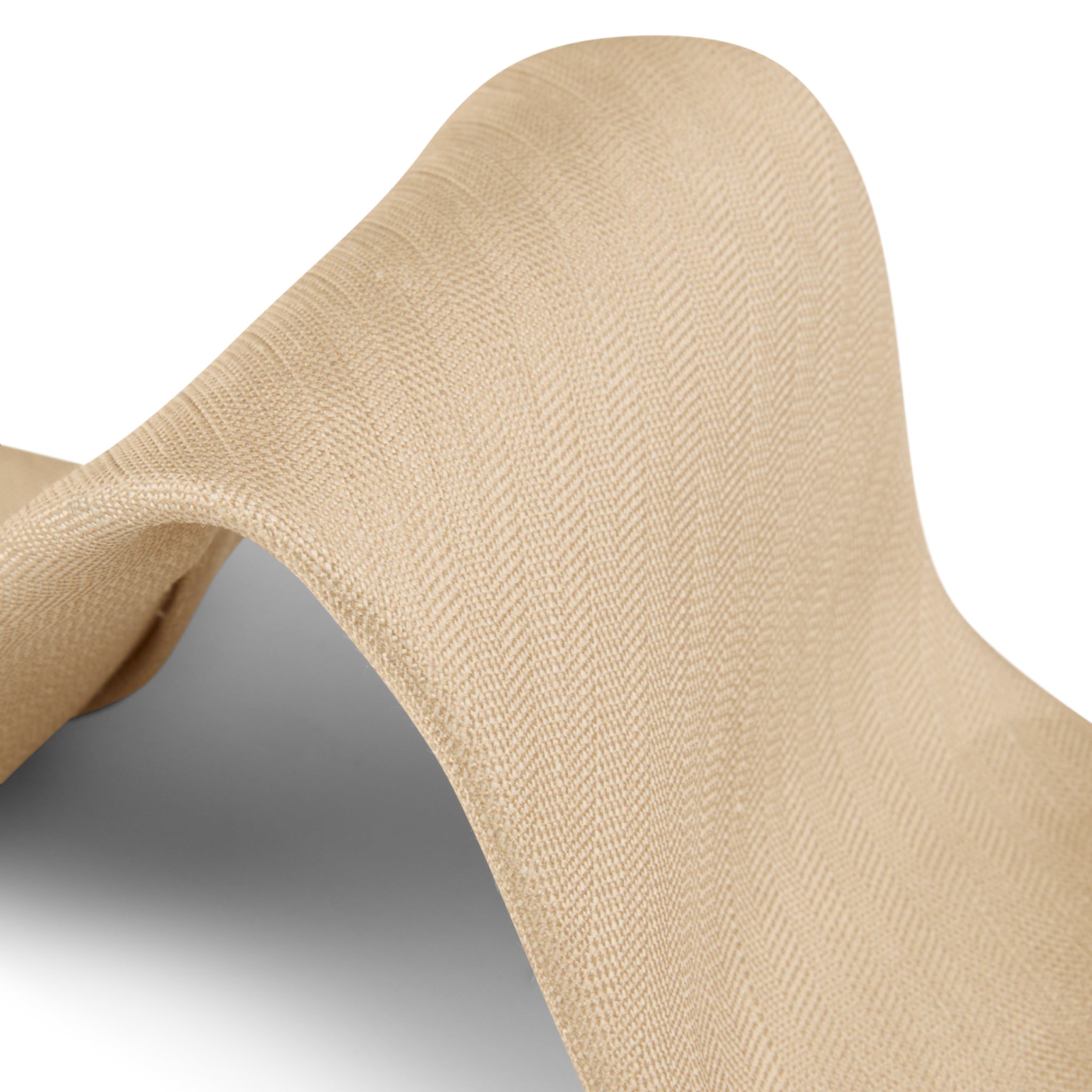 Light Beige Woven Silk-Linen Tie - Stenströms - Boutique Jacques International