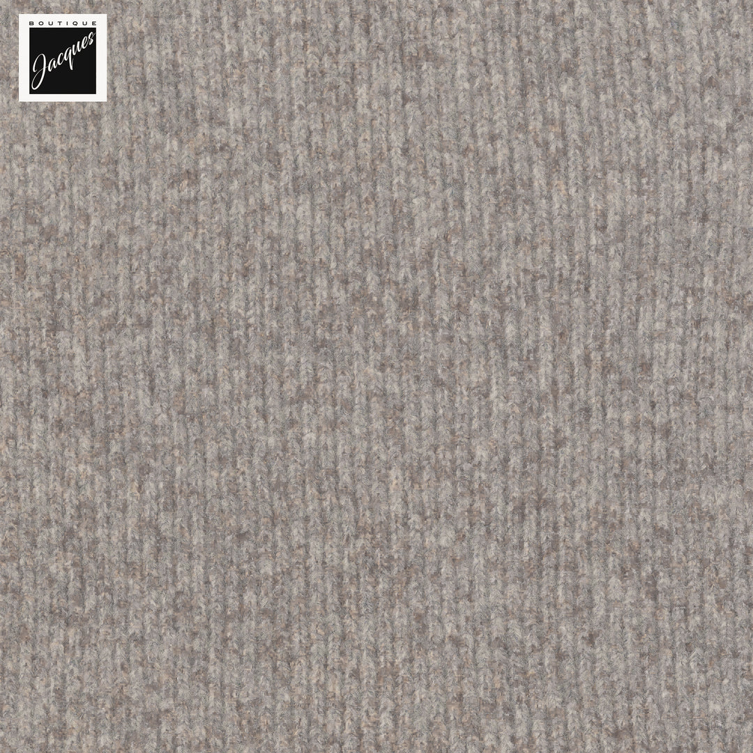 Mushroom (Taupe) Mélange Cotton/Alpaca/Wool Tweed Winter Scarf - Phil Petter