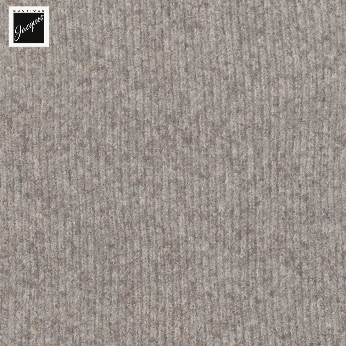 Mushroom (Taupe) Mélange Cotton/Alpaca/Wool Tweed Winter Scarf - Phil Petter - Boutique Jacques International