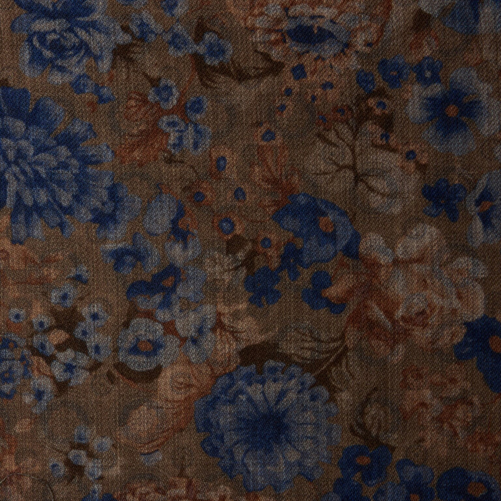Light Brown Patterned Wool Hankie - Stenströms