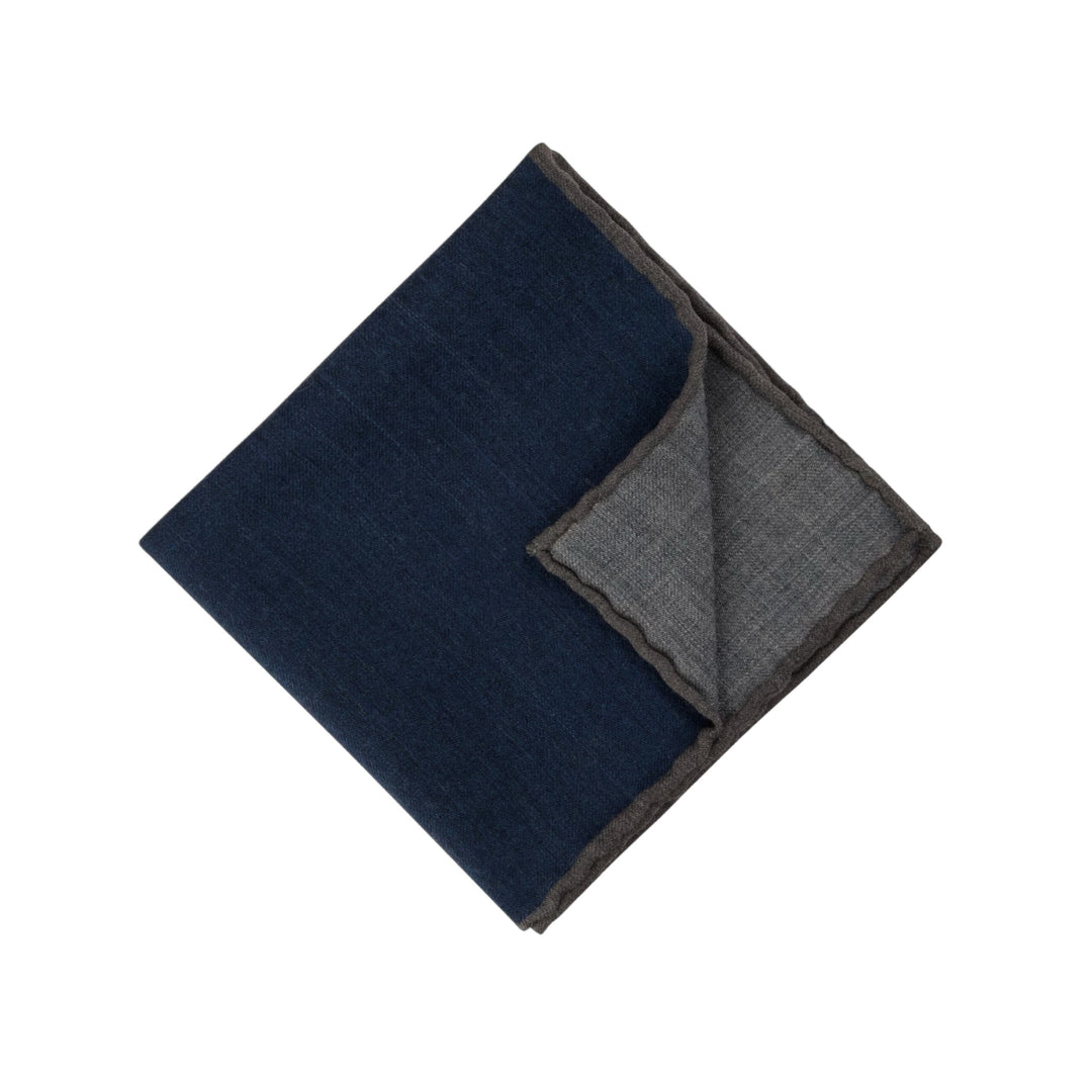 Navy Wool Hankie - Stenströms - Boutique Jacques International