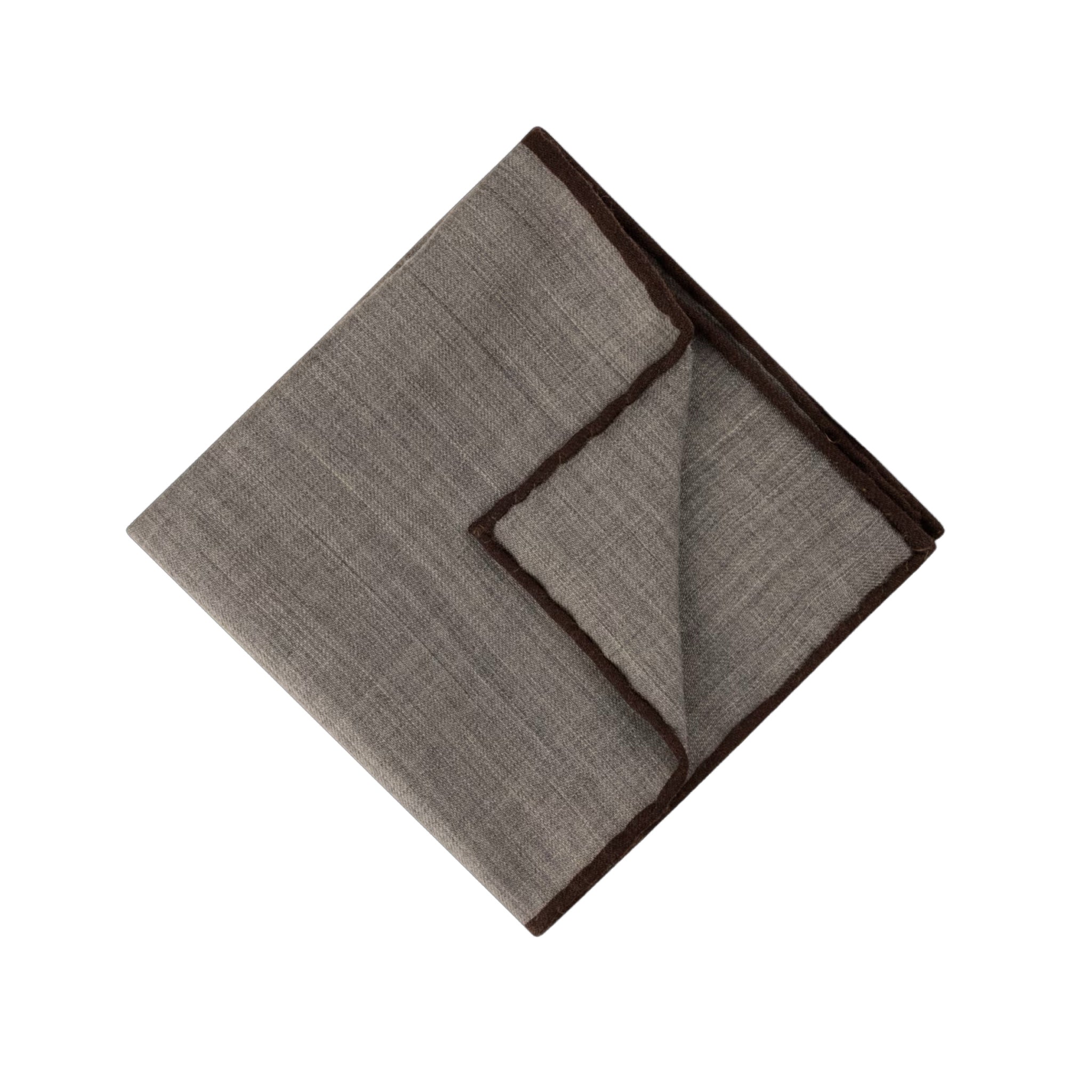 Gray & Brown Wool Hankie - Stenströms