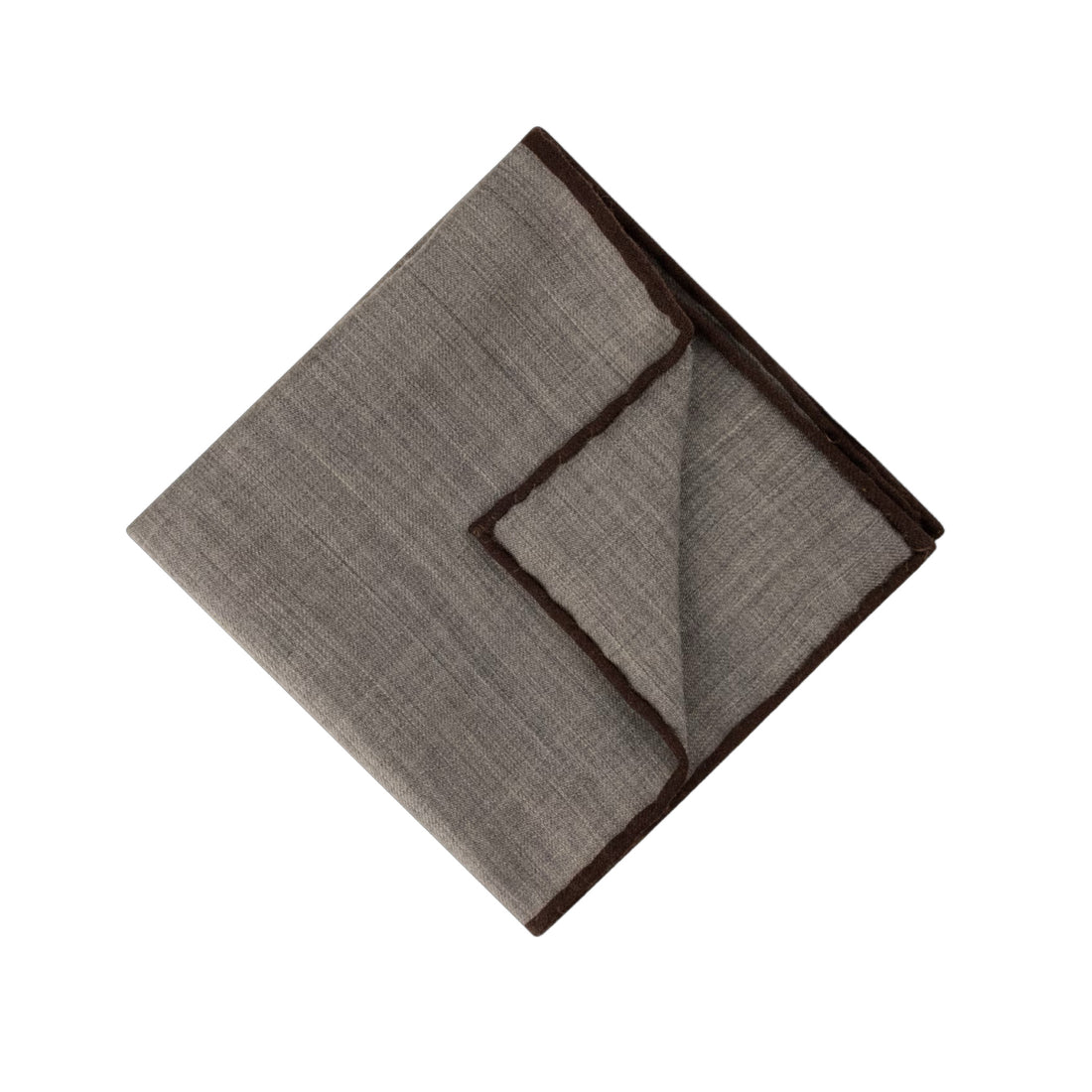Gray & Brown Wool Hankie - Stenströms