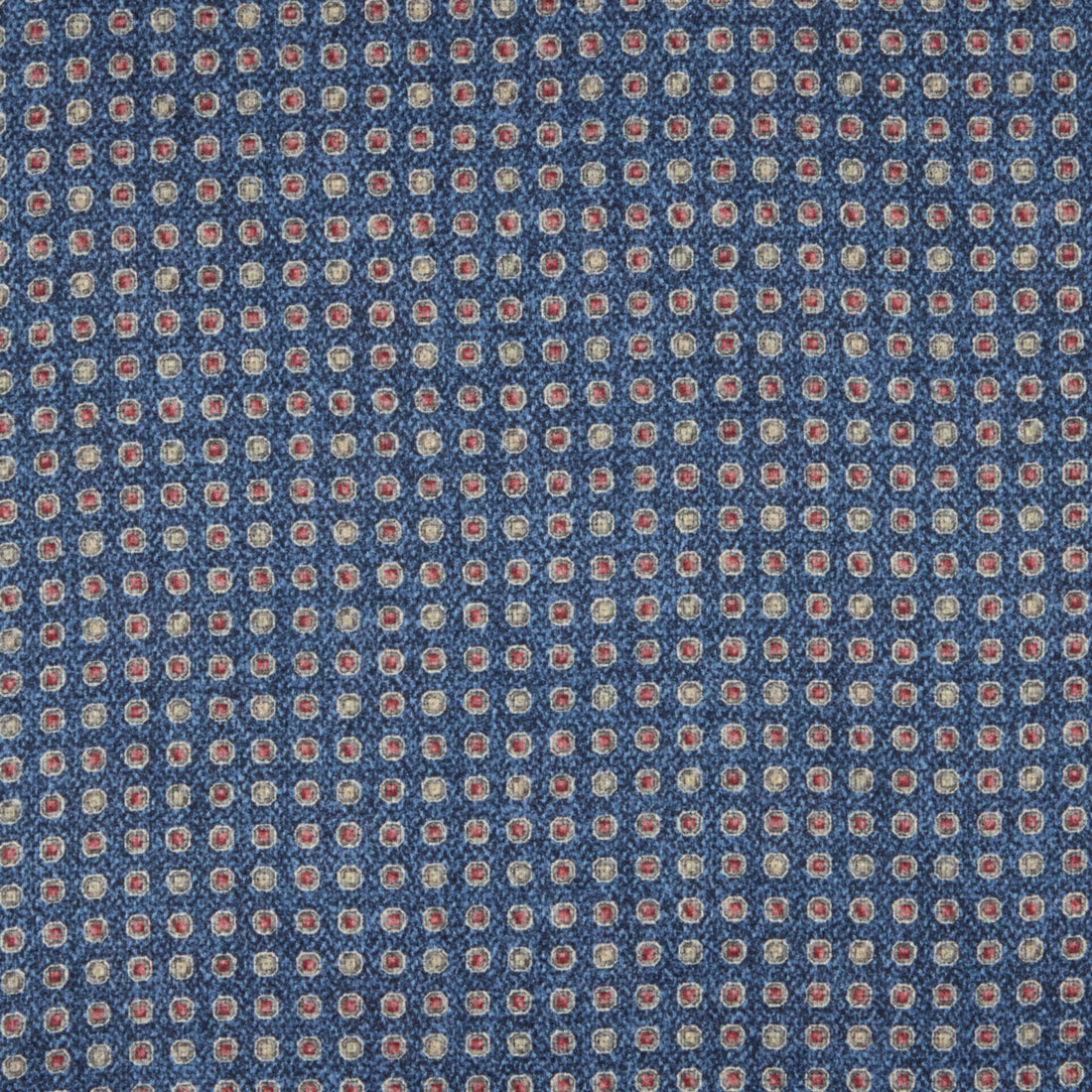 Navy & Red Floral/Medallion Reversible Silk Hankie - Stenströms