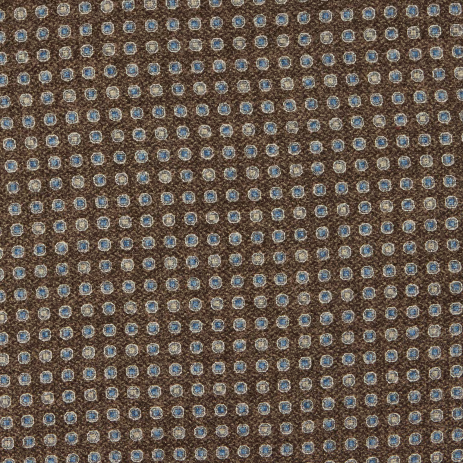 Brown Floral/Medallion Reversible Silk Hankie - Stenströms - Boutique Jacques International