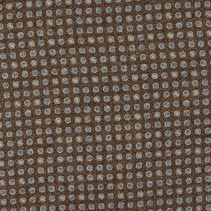 Brown Floral/Medallion Reversible Silk Hankie - Stenströms - Boutique Jacques International