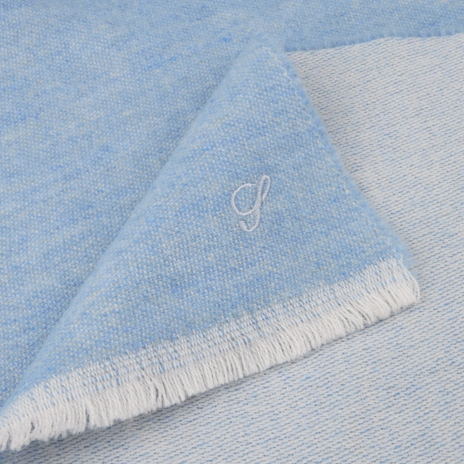Light Blue Wool Scarf - Stenströms