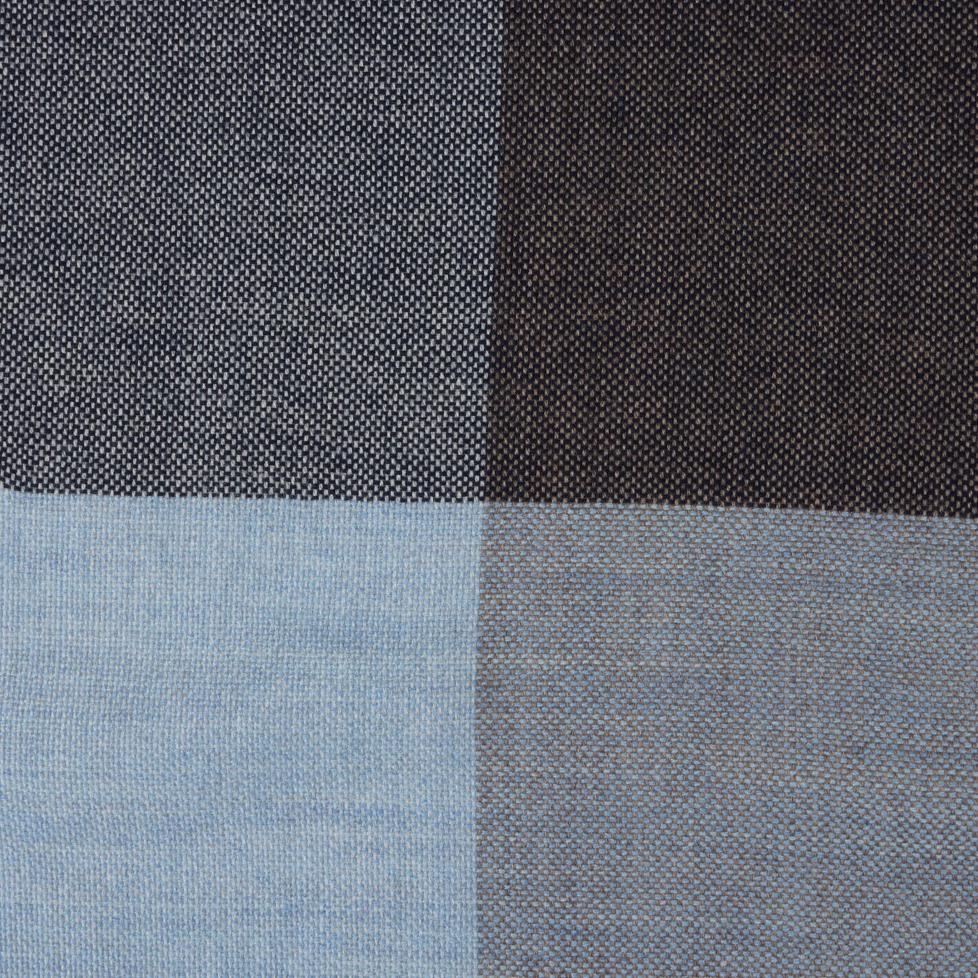 Blue & Brown Wool Scarf - Stenströms