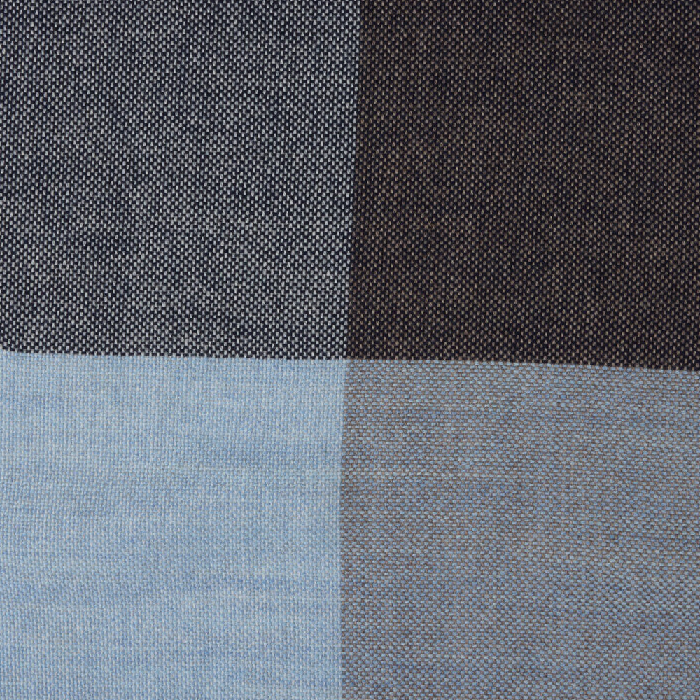 Blue & Brown Wool Scarf - Stenströms