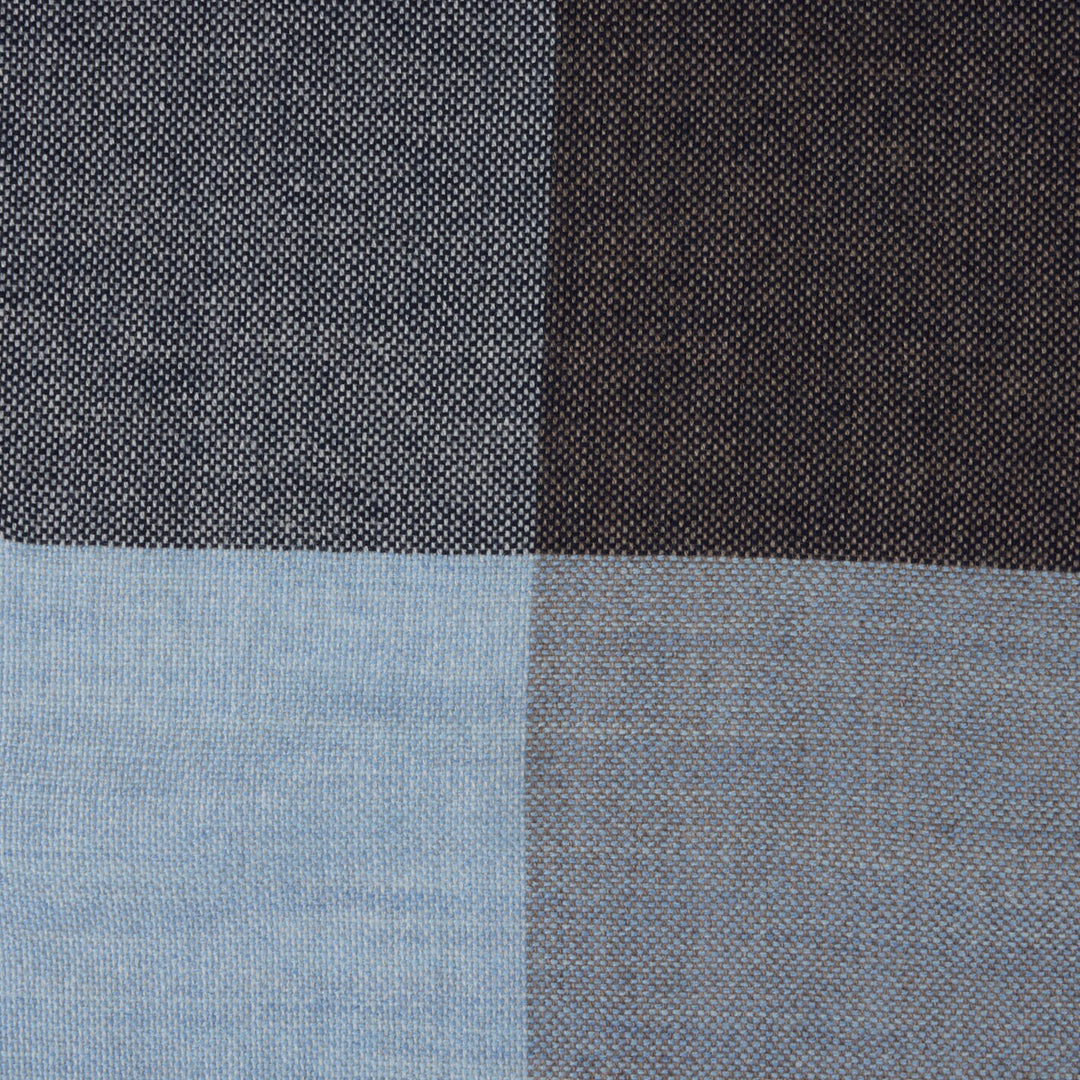 Blue & Brown Wool Scarf - Stenströms