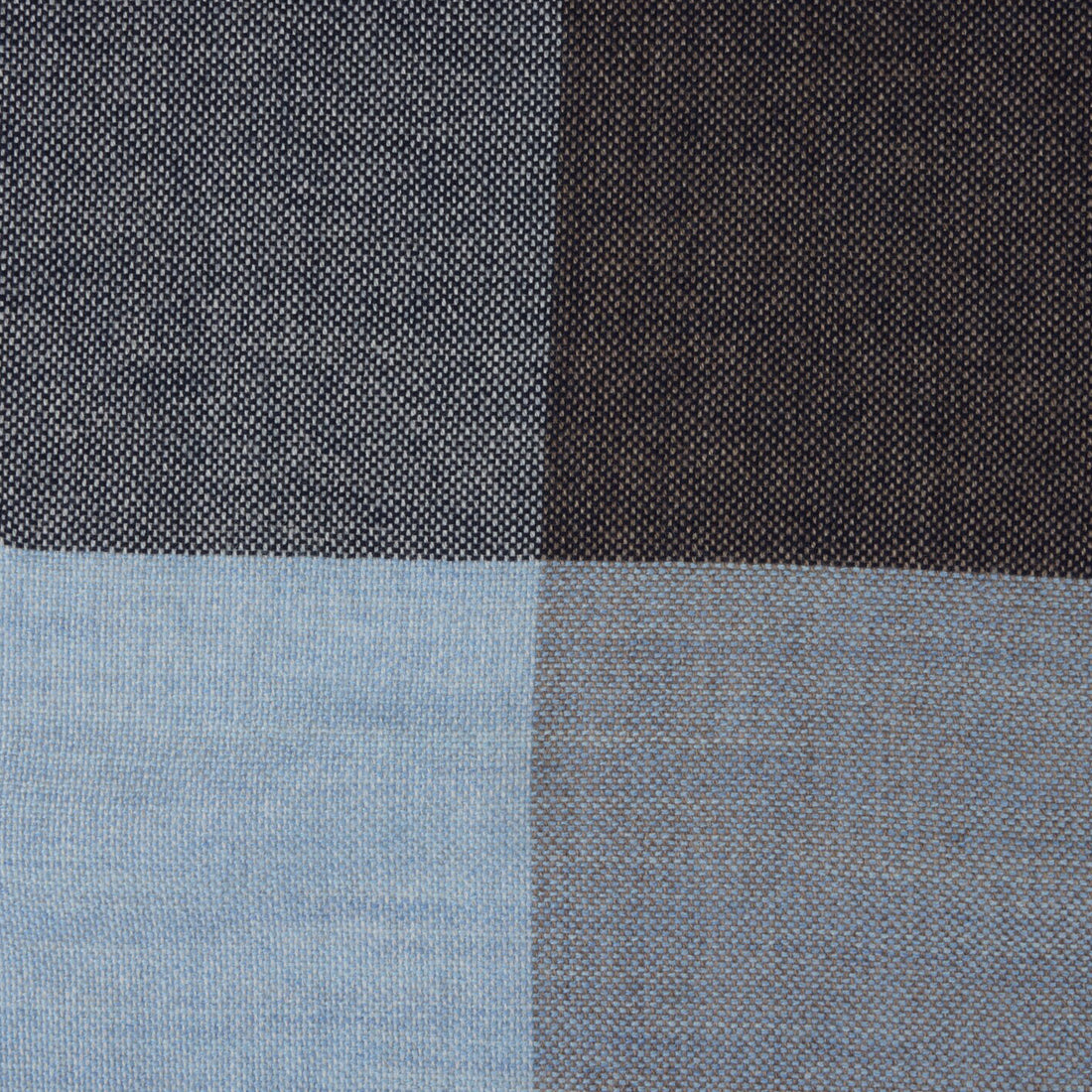 Blue & Brown Wool Scarf - Stenströms