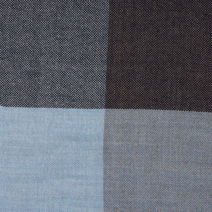 Blue & Brown Wool Scarf - Stenströms