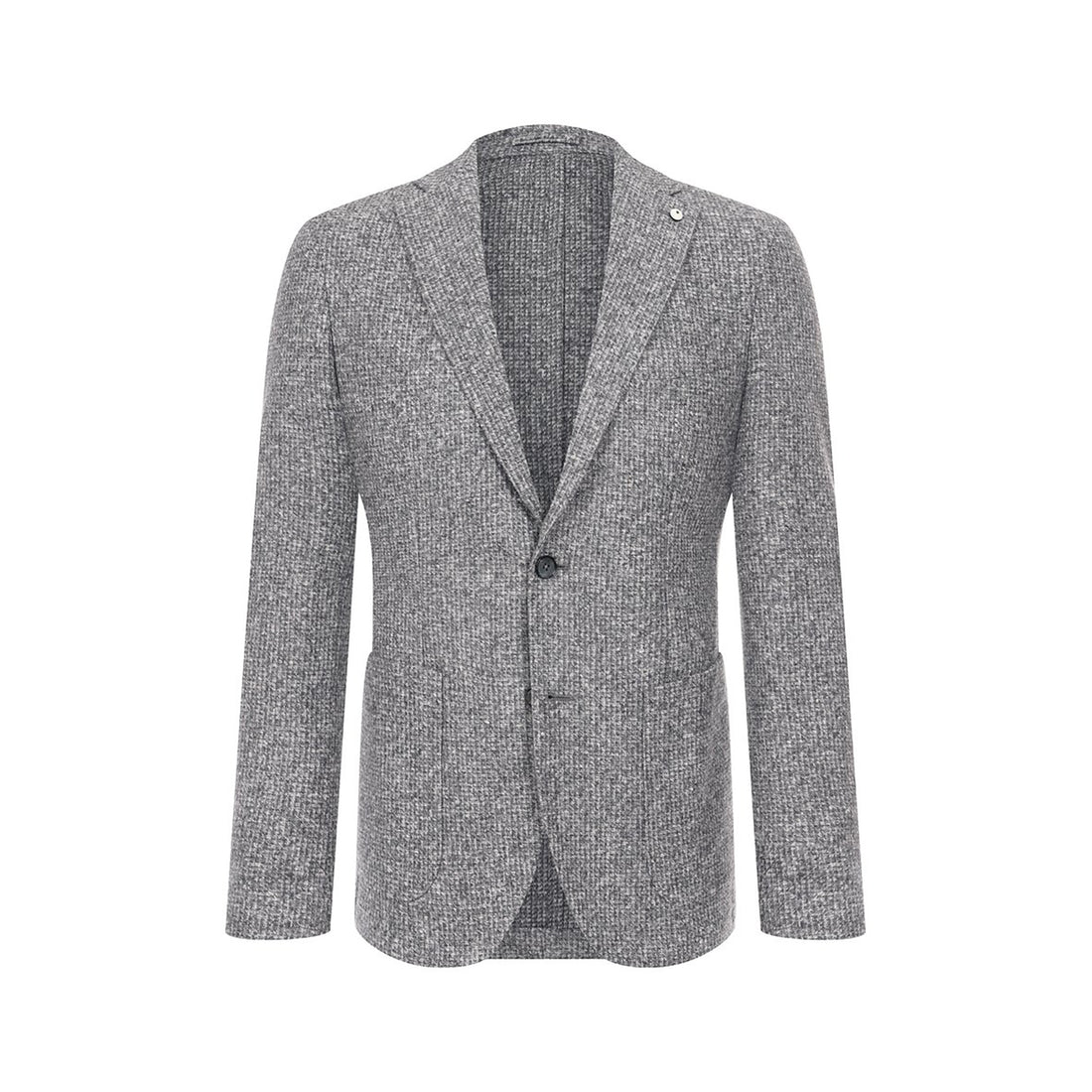 Gray Mélange Wool Jersey Unconstructed Contemporary Sport Jacket - L.B.M. 1911