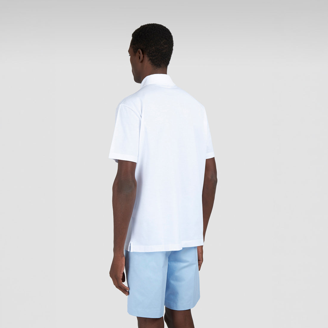 White Double Piqué Cotton Polo Shirt - Paul & Shark - Boutique Jacques International
