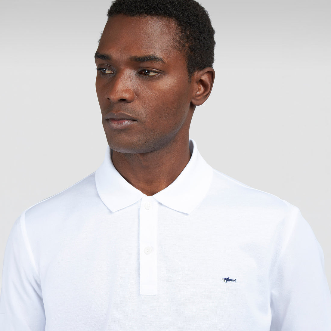 White Double Piqué Cotton Polo Shirt - Paul & Shark - Boutique Jacques International