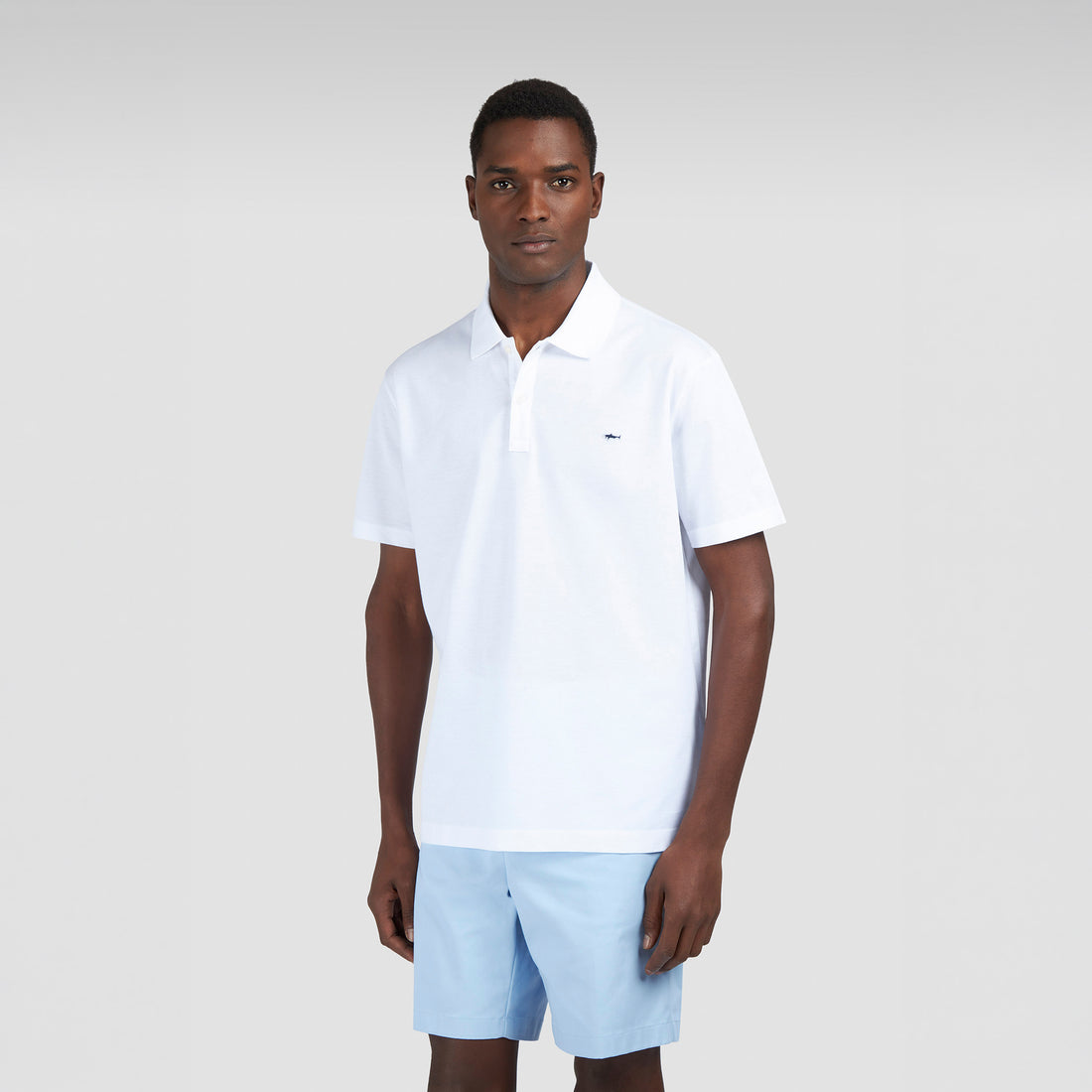 White Double Piqué Cotton Polo Shirt - Paul & Shark - Boutique Jacques International