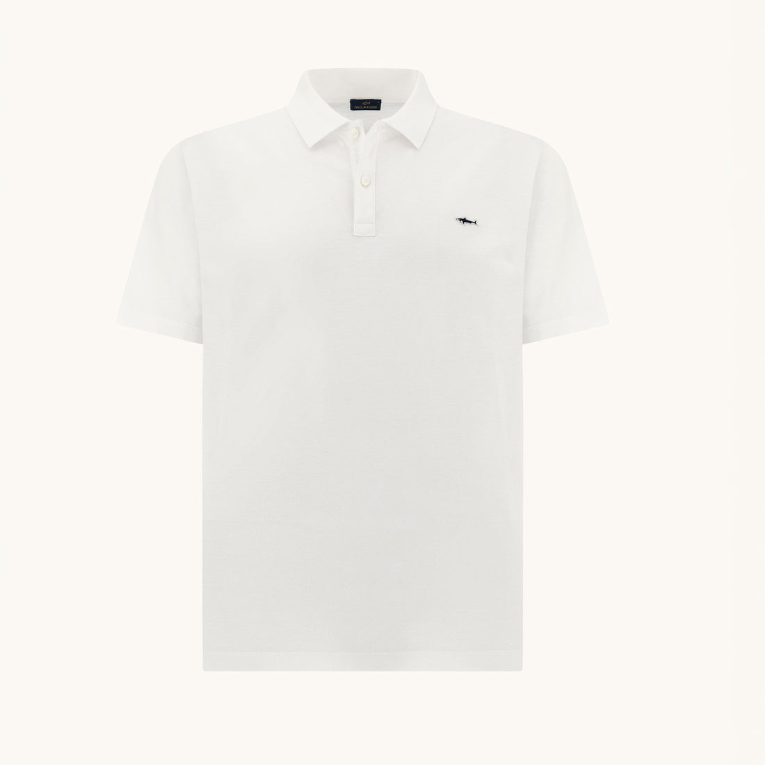 White Double Piqué Cotton Polo Shirt - Paul & Shark - Boutique Jacques International