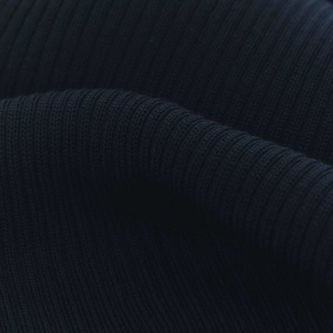 Navy Blue Shark Tag Technical Pure Wool Ribbed Scarf - Paul & Shark