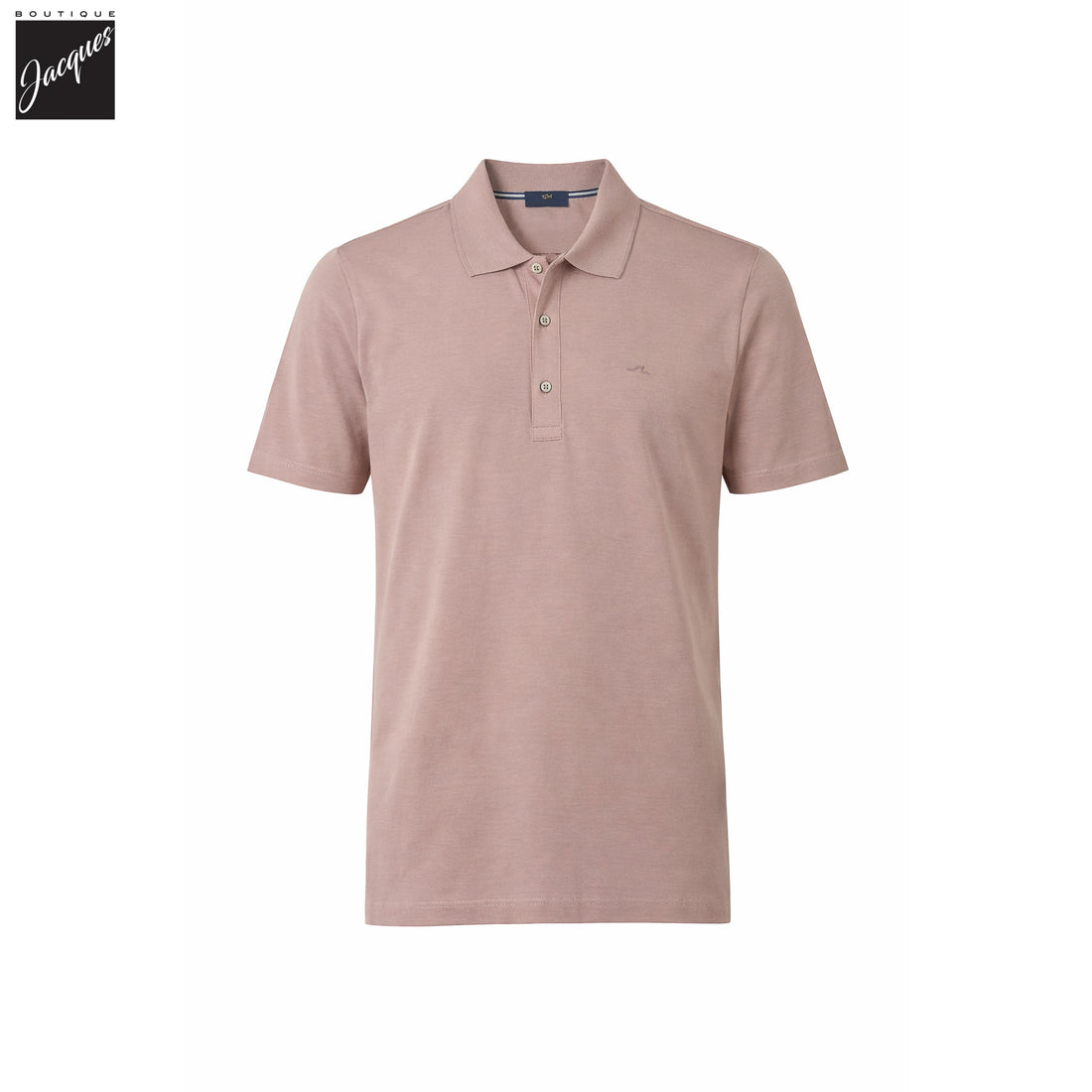 Dusty Rose Cotton Jersey Silver Collection Polo Shirt - Paul & Shark - Boutique Jacques International