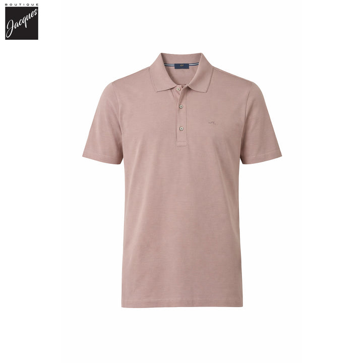 Dusty Rose Cotton Jersey Silver Collection Polo Shirt - Paul & Shark - Boutique Jacques International