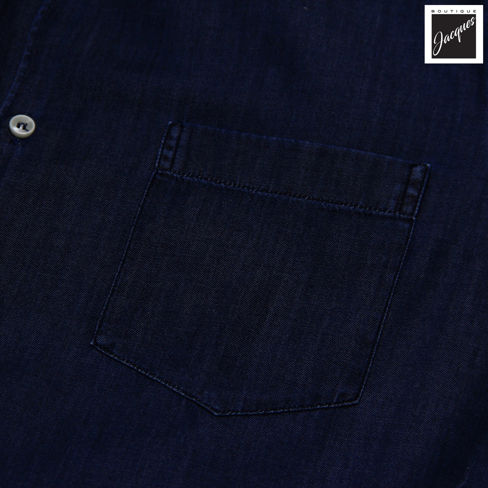 Denim Blue Lightweight Giza Cotton Chambray Casual Shirt - Paul & Shark