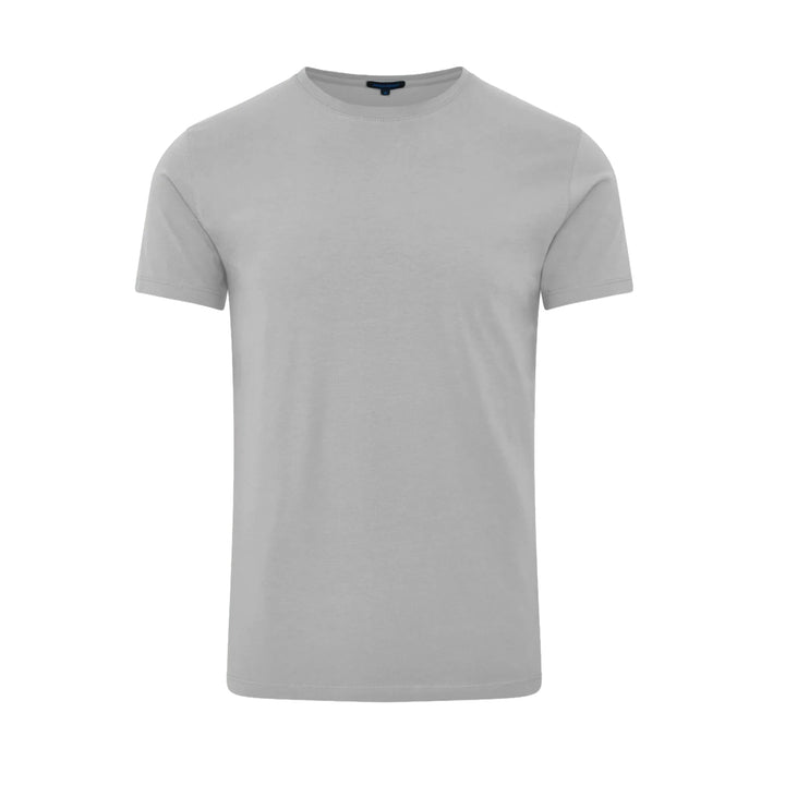 Mellow Gray Pima Cotton Stretch Iconic T-Shirt - Patrick Assaraf - Boutique Jacques International
