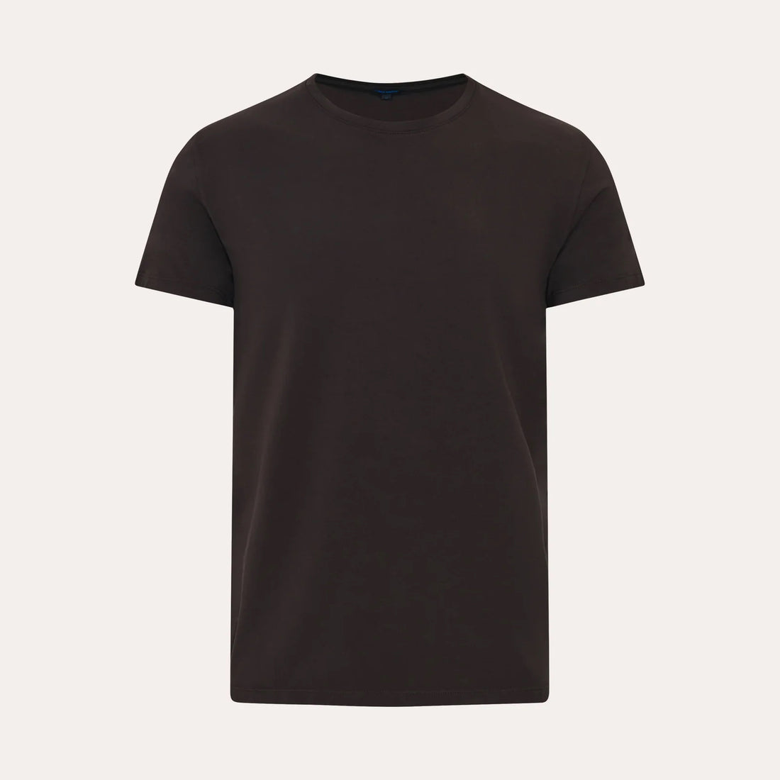 Ganache Brown Pima Cotton Stretch Iconic T-Shirt - Patrick Assaraf