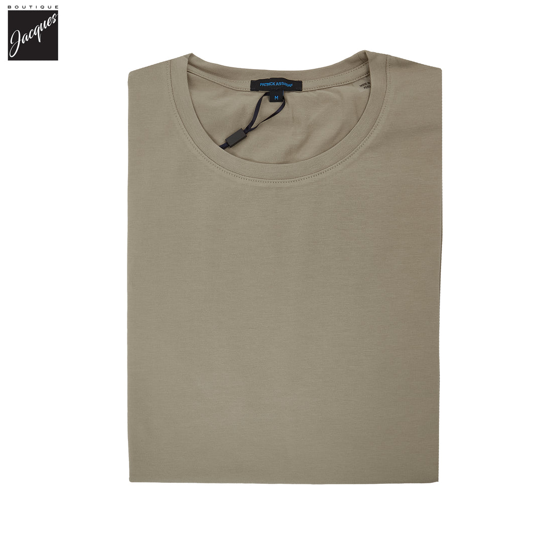 Dune Taupe Pima Cotton Stretch Iconic T-Shirt - Patrick Assaraf - Boutique Jacques International