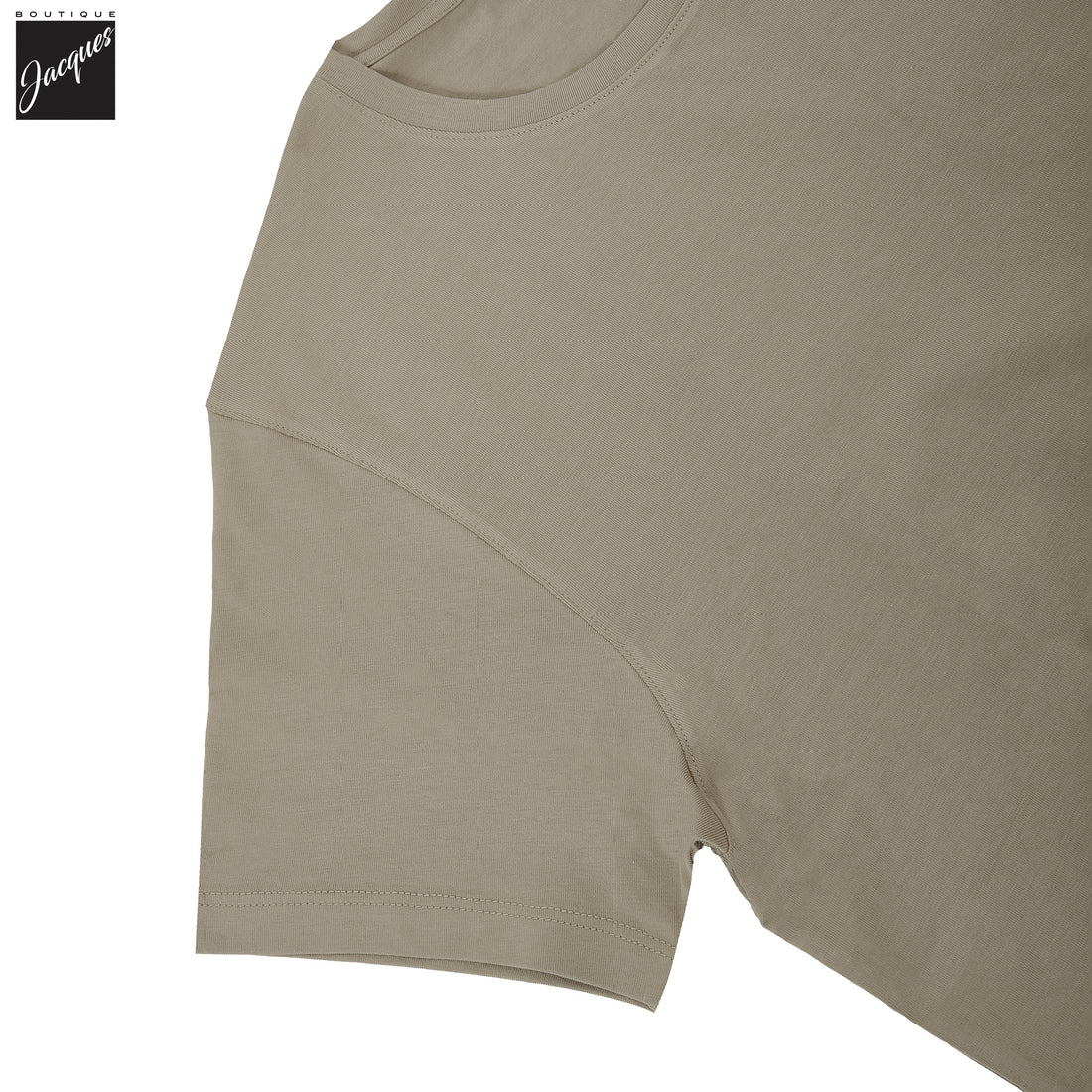 Dune Taupe Pima Cotton Stretch Iconic T-Shirt - Patrick Assaraf - Boutique Jacques International