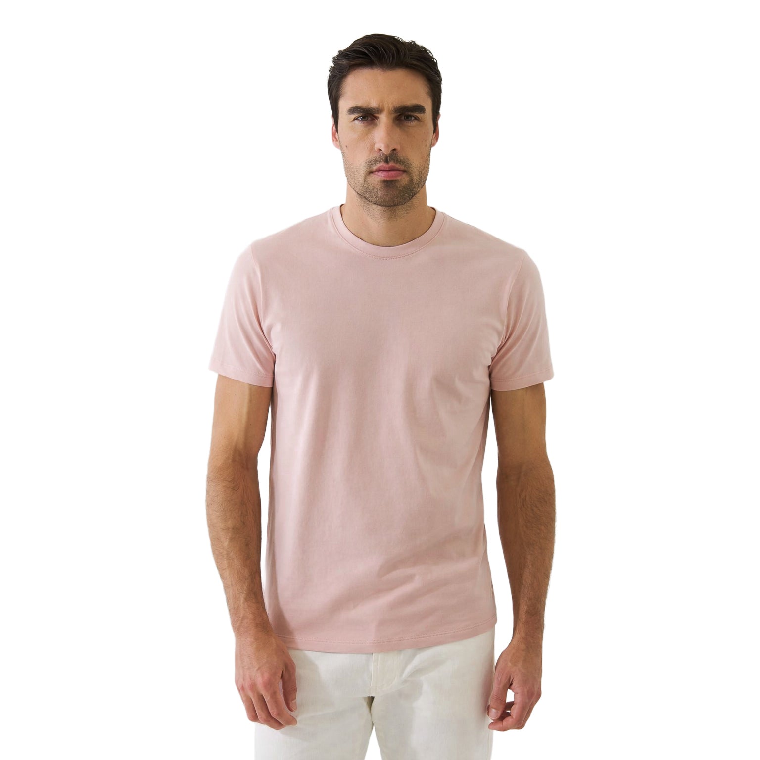Rose Smoke Pima Cotton Stretch Iconic T-Shirt - Patrick Assaraf - Boutique Jacques International