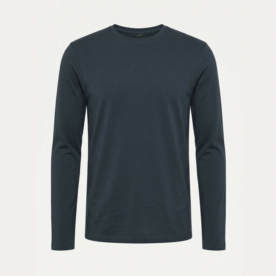 Eventide Blue Pima Cotton Stretch Long Sleeve T-Shirt - Patrick Assaraf