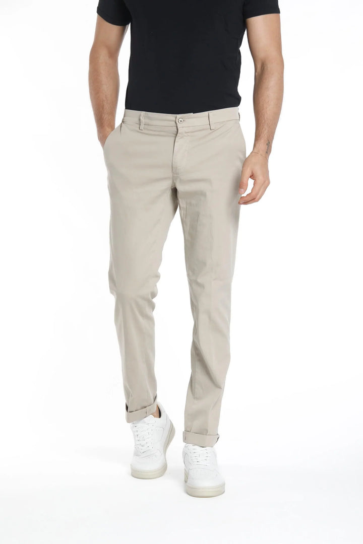 Beige Chino Gaberdine Stretch Milano Joggers - Mason's