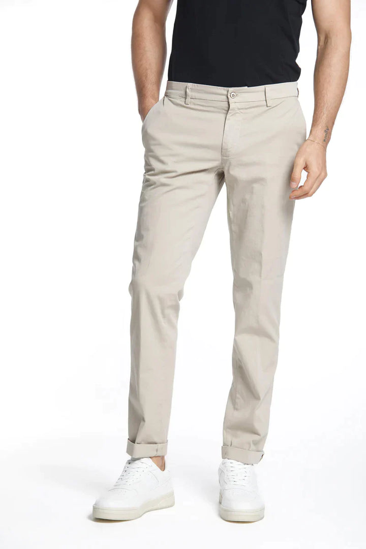 Beige Chino Gaberdine Stretch Milano Joggers - Mason's