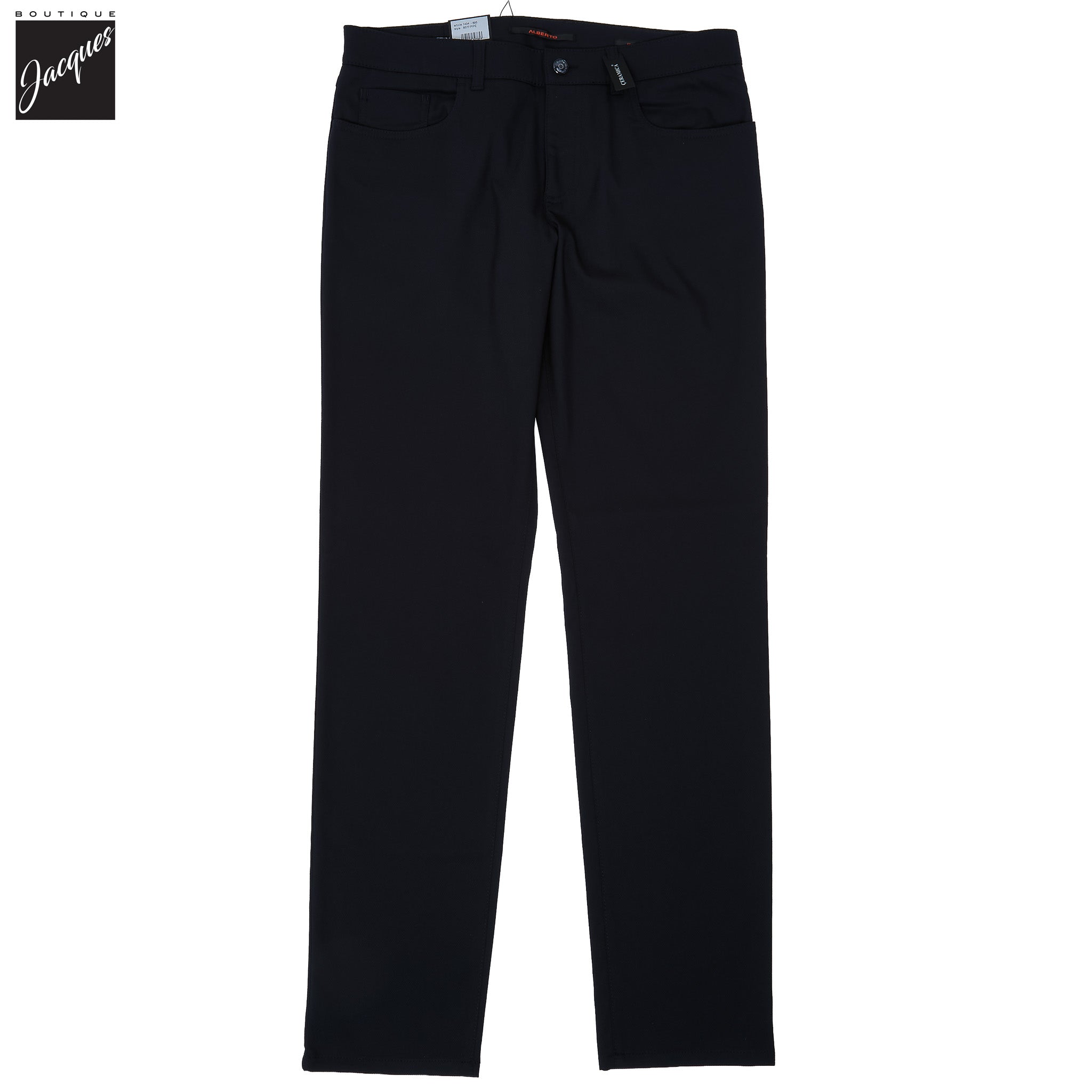 Blue Structure Ceramica Pipe Five Pocket Pants - ALBERTO