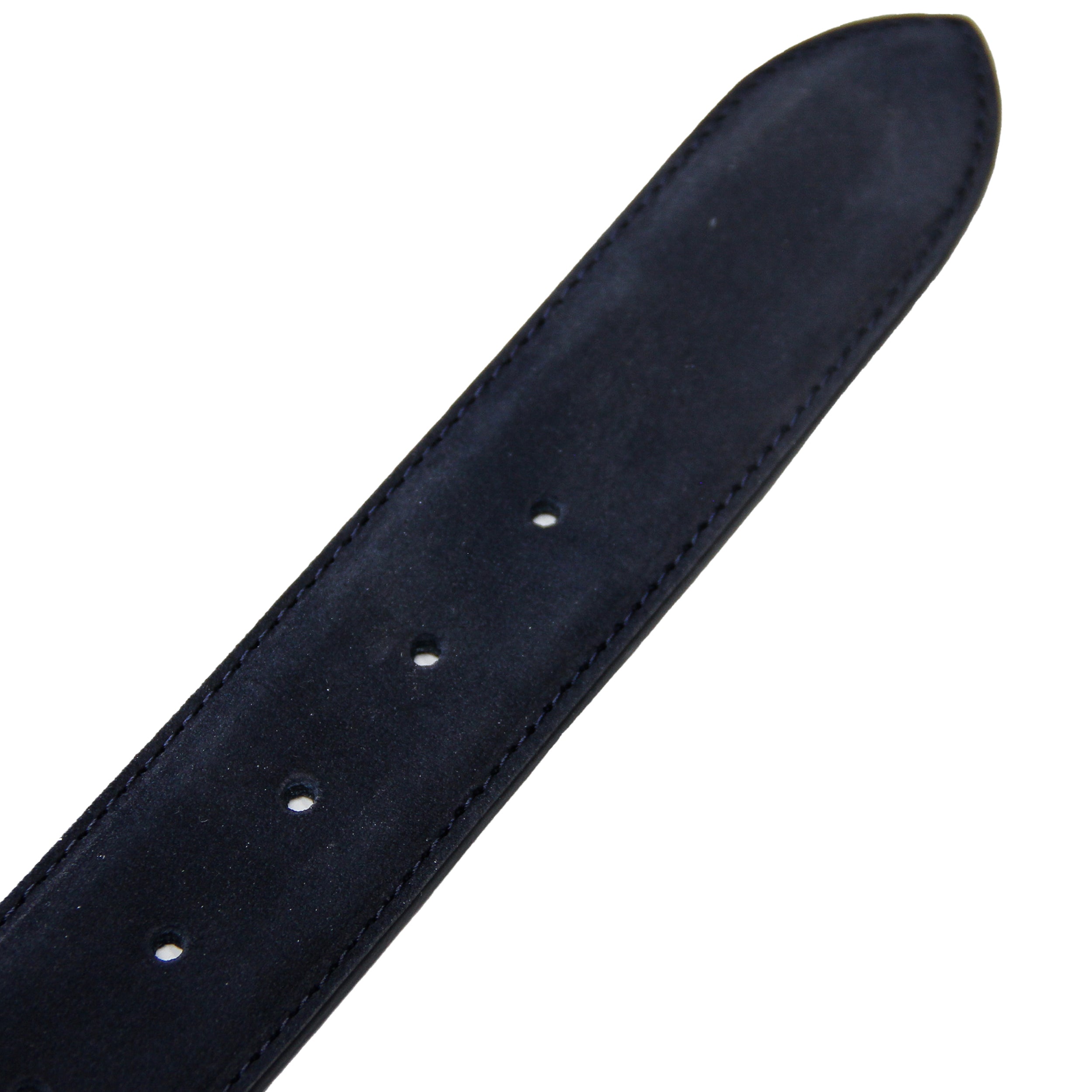 Midnight Blue Nubuck Soft Suede Leather Belt - Anderson's