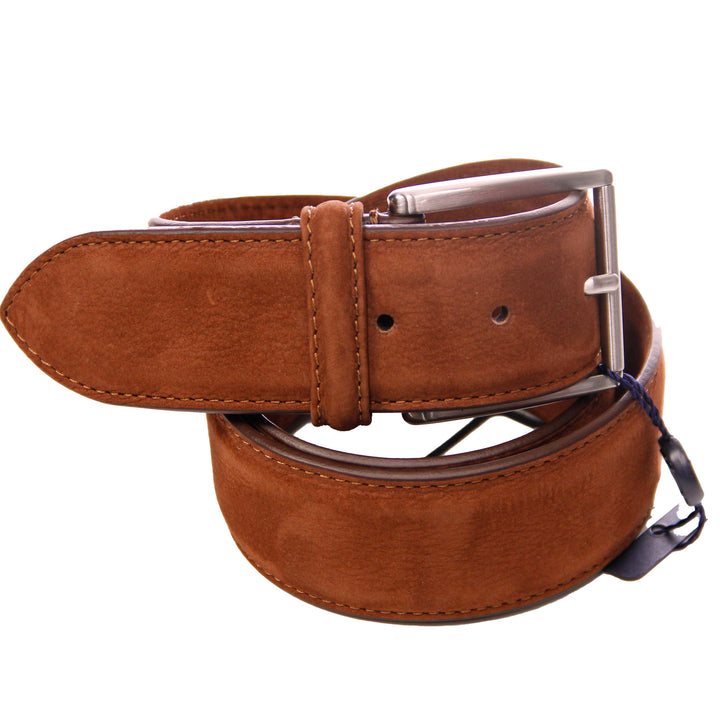 Tan Nubuck Soft Suede Leather Belt - Anderson's