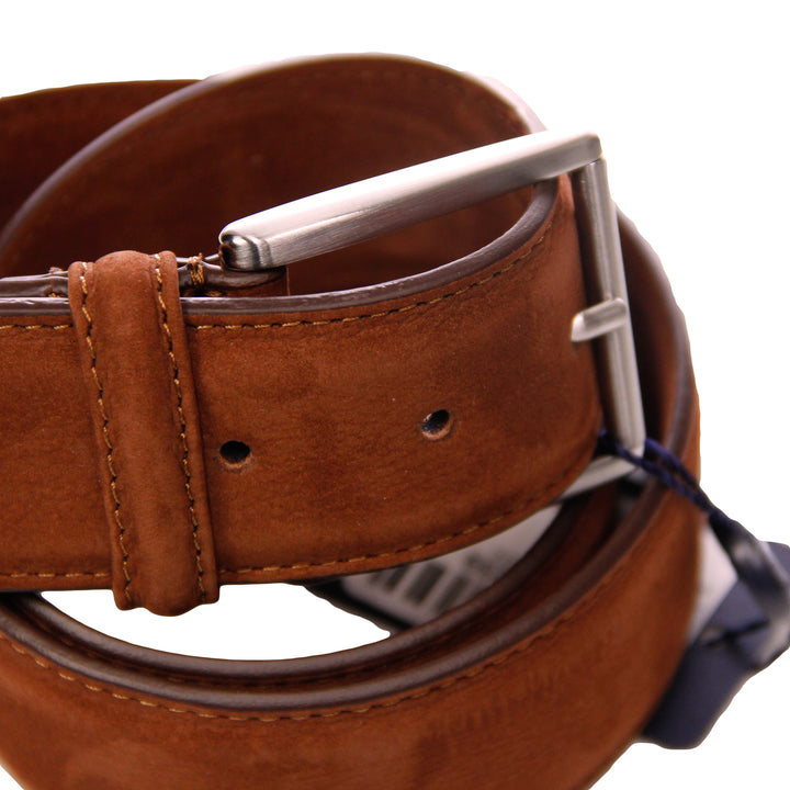 Tan Nubuck Soft Suede Leather Belt - Anderson's