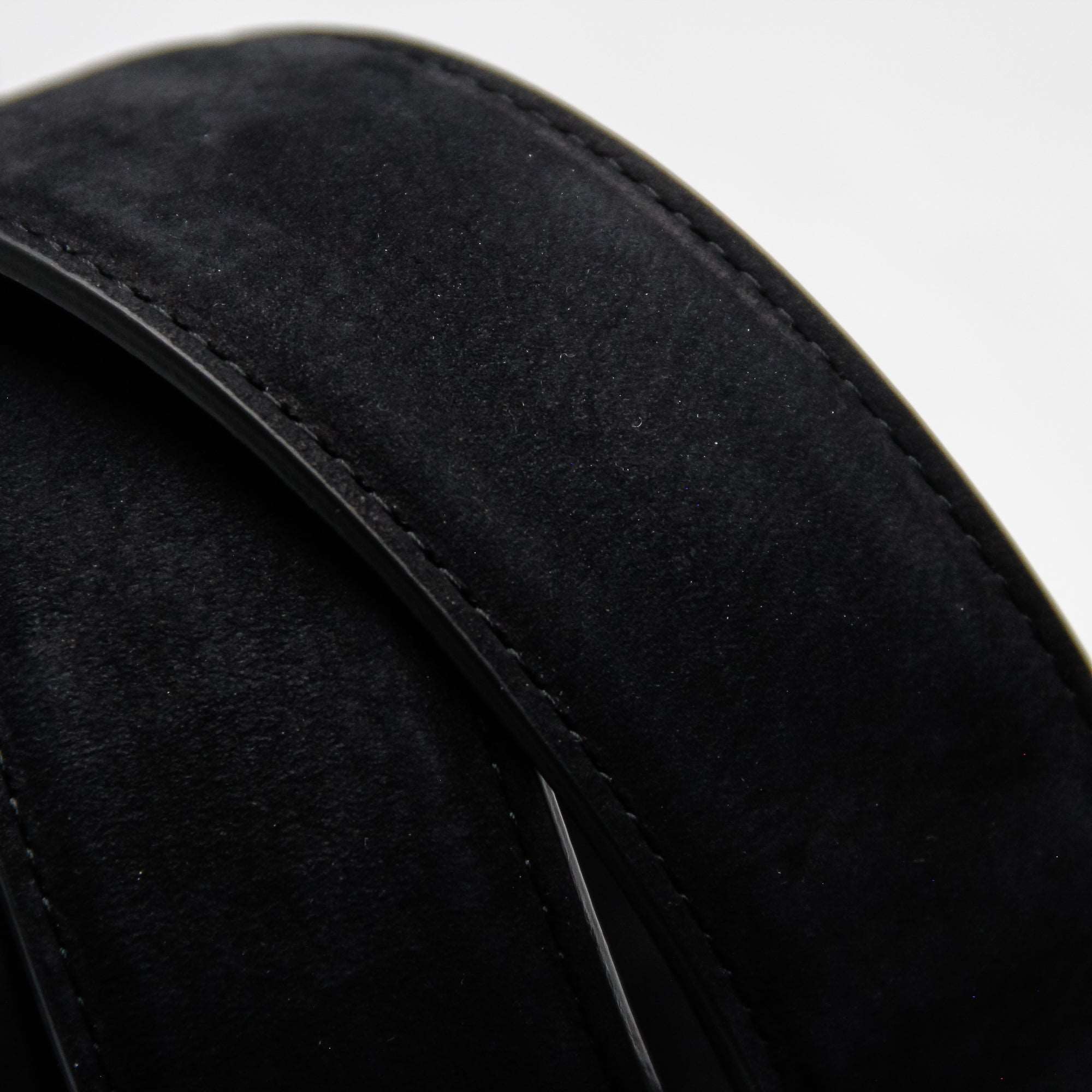 Black Nubuck Soft Suede Leather Belt - Anderson's